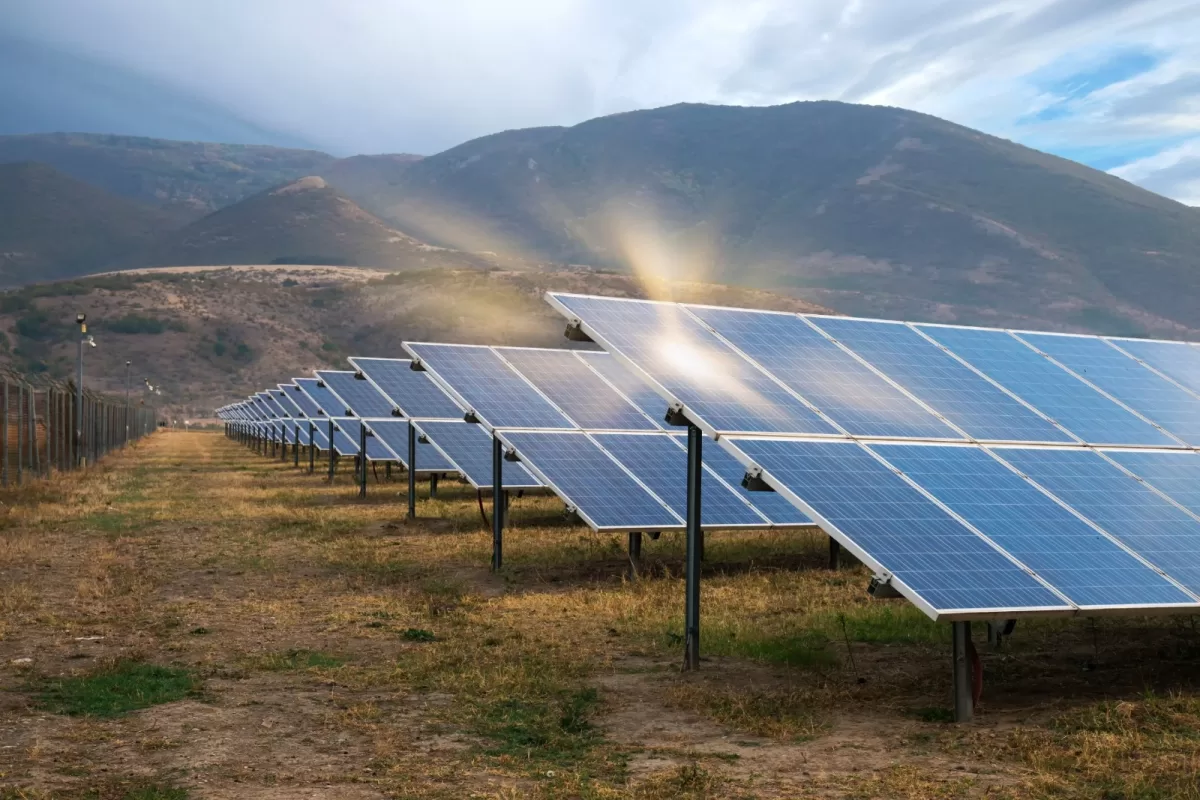 Foto de paneles solares