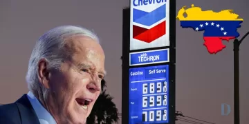 Cover de noticias Biden-Chevron-Venezuela- Diario Financiero fotomontaje