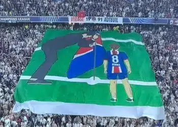 La Emotiva Pancarta Del PSG Que Homenajeó A Luis Enrique Y Xana