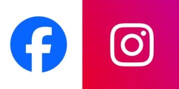 Facebook e Instagram logos